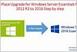 In-place upgrade of Windows Server Essentials 2012 R2 to Windows Server